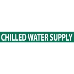  PIPE MARKERS CHILLED WATER SUPPLY 1X9 3/4 CAPHEIGHT