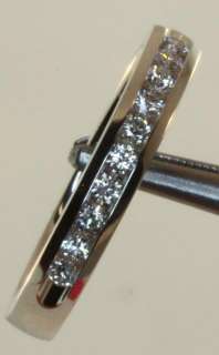   gold .25ct VS2 G diamond wedding band ring estate antique vintage 3.8g