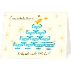  Congratulations Greeting Cards   Chirpy Champagne By Fugu 