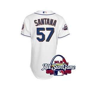  New York Mets Authentic Johan Santana Alternate Home 
