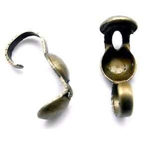  DIY Jewelry Making 24 pcs Antique Bronze Iron Bead Tips 
