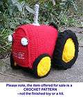 CROCHET PATTERN / instruction leaflet to make a SOFT TOY TRACTOR Ref 