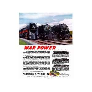  Railroad Tin Sign   Norfolk & Western 