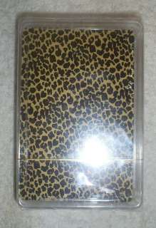 One Deck of Regular Playing Cards in Cheetah Print  
