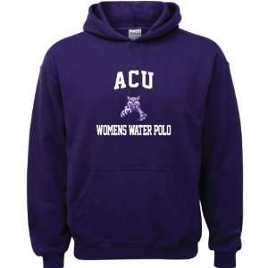 Abilene Christian Wildcats Purple Youth Womens Water Polo Arch Hooded 