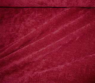 New Burgundy Chenille Velvety Upholstery Fabric  