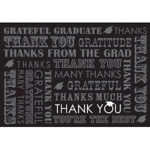   Thank You Grad Icons Thank You Note Card Pack Of 24: Home & Kitchen