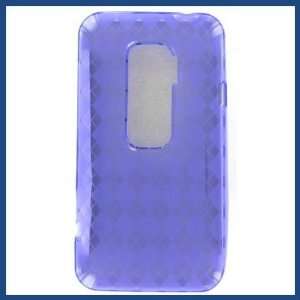 HTC Evo 3D Crystal Purple Skin Case Electronics