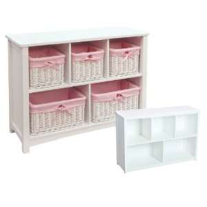  Classic White Book Shelf (Baskets not Included)
