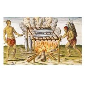  Cooking Fish, from Admiranda Narratio, 1585 88 Art 