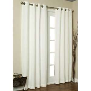  White Cite Grommet Top Curtain Panel