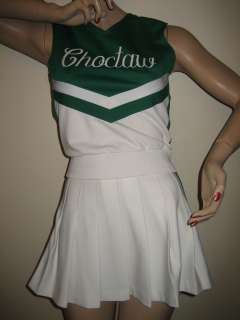   Cheerleader Uniform Outfit Costume Choctaw 36 Chest 25 Waist Real HS