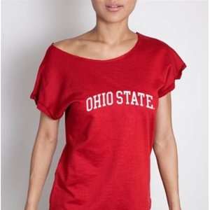  Ohio State University Buckeyes Retro Off Shoulder 
