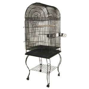  Victorian Dome Top Bird Cage   Black: Pet Supplies
