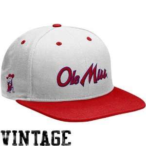 Nike Mississippi Rebels White Cardinal Vault Snapback Adjustable Hat 
