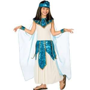  Cleopatra Blue Gold Costume Medium 8 10 Kids Halloween 