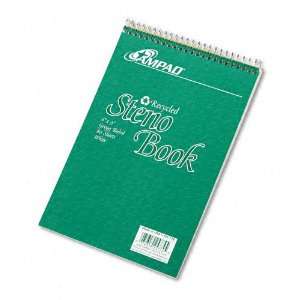  Ampad  Evidence Recycled Steno Book, Gregg Rule, 6 x 9 
