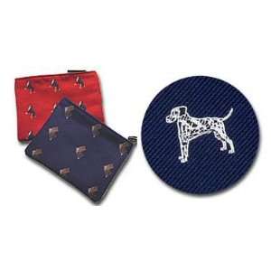  Dalmatian (On Blue) Cosmetic Bag (Dog Breed Make up Case 