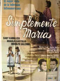 460 Simplemente Maria, Mexican Poster, Saby Kamalich  