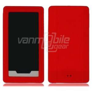 VMG Red Premium Soft Silicone Skin Case Cover for Microsoft Zune HD 