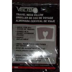   VECTOR TRAVEL NECK PILLOW   INFLATABLE   STORAGE POUCH: Home & Kitchen