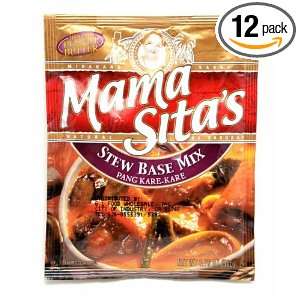 Mama Sitas stew base mix 50g (Pack of 12)  Grocery 