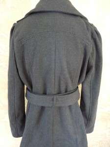 NEW KENNETH COLE REACTION WOMENS BELTED COAT LG GRAY  