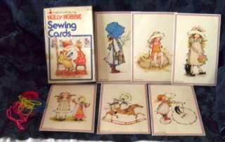 Vintage Holly Hobbie Sewing Cards Colorforms activity  