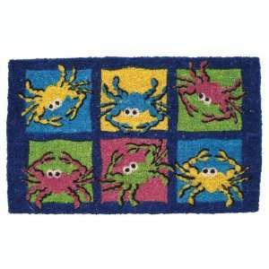  Colorful Crabs Design Coir Doormat: Patio, Lawn & Garden