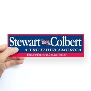  Stewart Colbert Political s Bumper Sticker by  