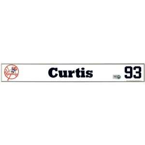  Colin Curtis #93 2008 Yankees Spring Training Game Used 