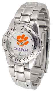 Clemson Tigers Logo  Ladies Sport Steel Watch  