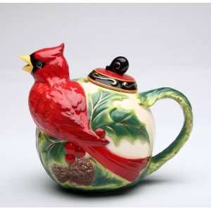   with Pine Cones/Holly Berries Teapot Collectible: Home & Kitchen