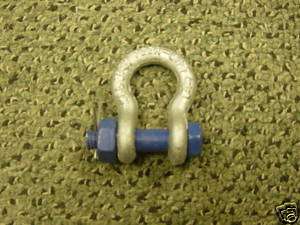 SHACKLE, CLEVIS, SAFETY PIN PEERLESS 6 1/2 TON WWL  