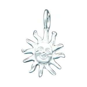  Sterling Silver Sun Charm: Jewelry