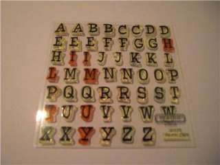 Close To My Heart Alphabet & Number Font Acrylix Stamps  