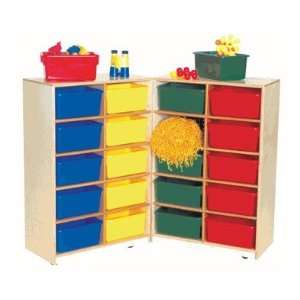  Wood Designs Vertical 20 Tray Folding Storage Cubby