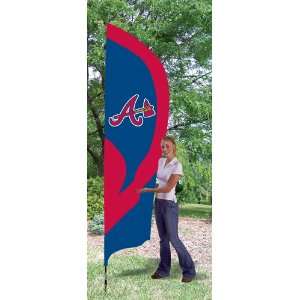  Atlanta Braves Tall Team Flag w/ Pole: Patio, Lawn 