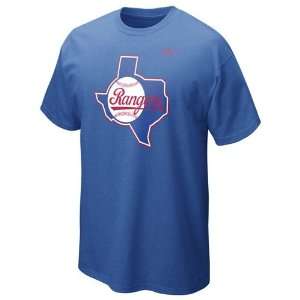  Texas Rangers 2012 Cooperstown Dugout T Shirt (Blue 