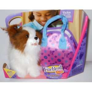   : FurReal Friends Tea Cup Pups Papillon Puppy with Bag: Toys & Games