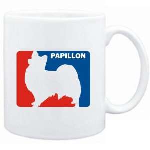  Mug White  Papillon Sports Logo  Dogs: Sports & Outdoors