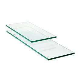   Rectangle 3/16 Tempered Glass Shelf Display Shelving Polished Edges