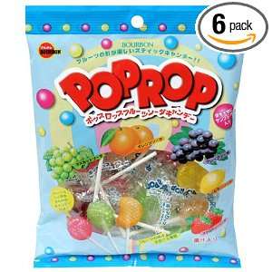   Candy, Pop Rop Assorted Fruit Lollipops, 3.5 Ounce Bags (Pack of 6