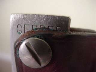 Vintage Gerber Knife Sharpening Steel Stone in Leather Case  
