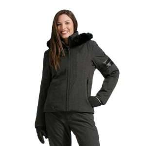  Spyder 2010 Womens Posh Faux Fur Jacket (Black Foil) 4 