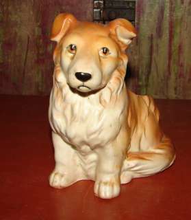 Vintage Napcoware Japan Collie Retriever Dog Planter Figurine  