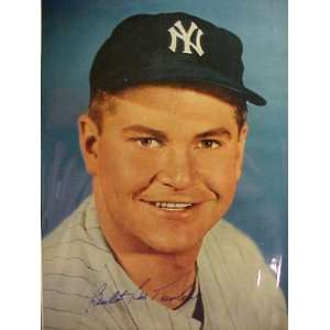 Bob Turley New York Yankees Autographed 11 x 14 Professionally Matted 