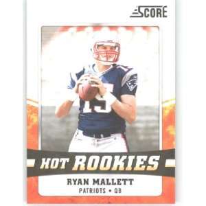 2011 Score Hot Rookies #23 Ryan Mallett   New England Patriots (Rookie 