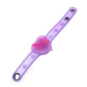  Purple Shifting Gear Heart LED Flashing Light Bracelet 