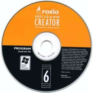roxio easy cd dvd creator v6.0